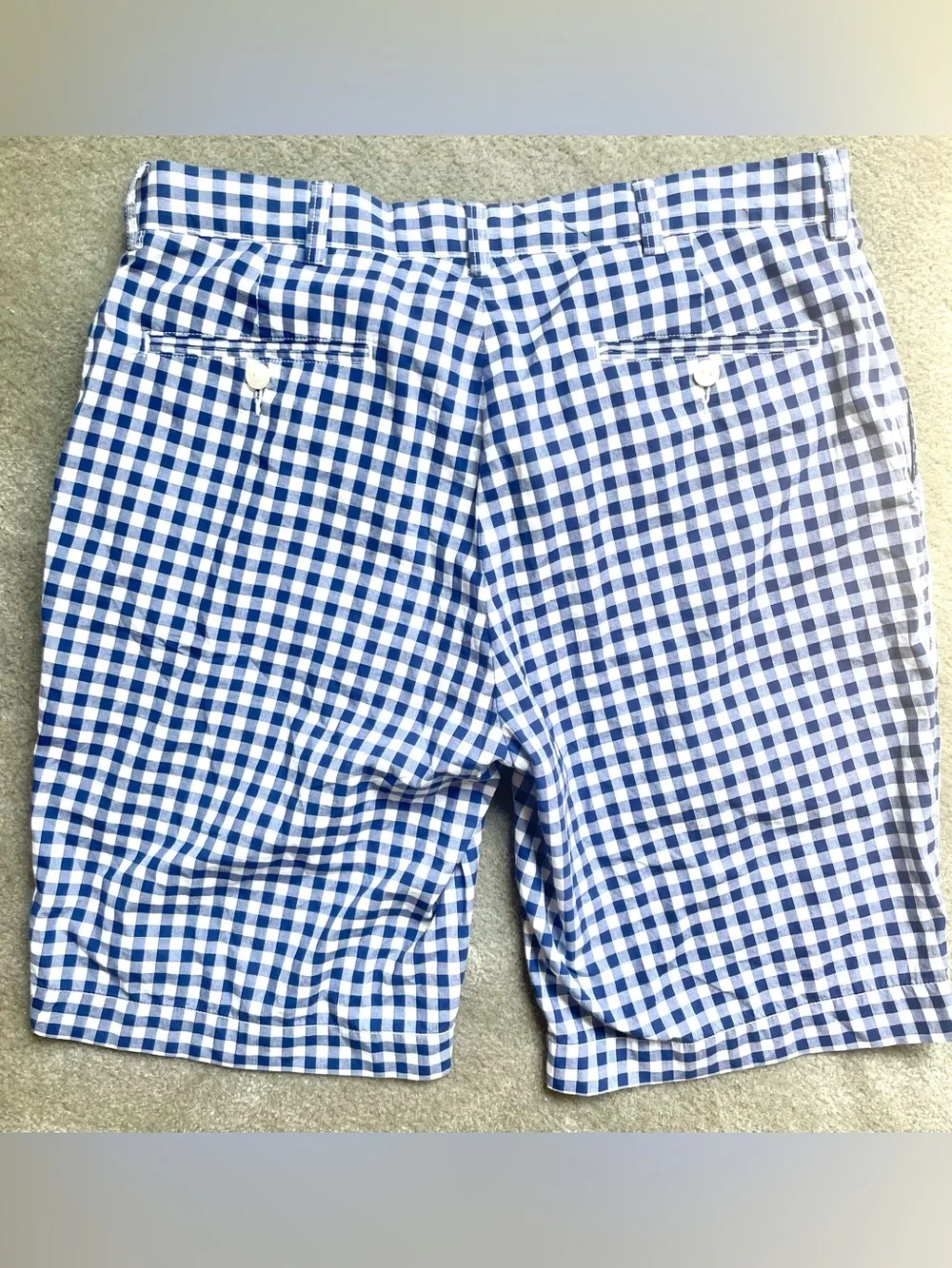 Polo by Ralph Lauren Blue and White Gingham Men’s Shorts